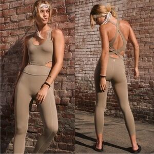 New Free People Back It Up Sage Onesie Jumpsuit Sizes XS, S